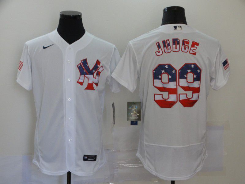 Men New York Yankees #99 Judge White Nike 2020 Elite MLB Jerseys->new york yankees->MLB Jersey